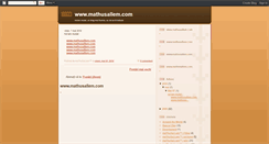 Desktop Screenshot of mathusallem.blogspot.com