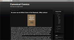 Desktop Screenshot of canonicalcomics.blogspot.com