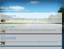 Tablet Screenshot of greedygourmets.blogspot.com