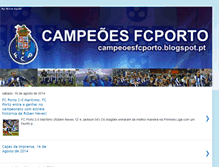 Tablet Screenshot of campeoesfcporto.blogspot.com