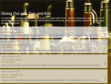 Tablet Screenshot of diningoutwithtomandkim.blogspot.com