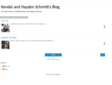Tablet Screenshot of kendalmarie.blogspot.com