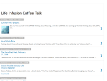 Tablet Screenshot of lifeinfusioncoffeetalk.blogspot.com