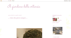 Desktop Screenshot of ilgiardinodelleortensie.blogspot.com