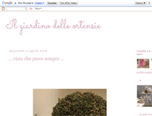 Tablet Screenshot of ilgiardinodelleortensie.blogspot.com