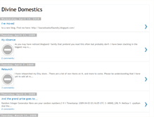 Tablet Screenshot of divinedomestics.blogspot.com