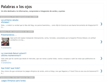 Tablet Screenshot of palabrasxlosojos.blogspot.com
