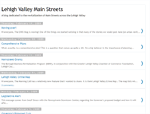 Tablet Screenshot of lehighvalleymainstreets.blogspot.com