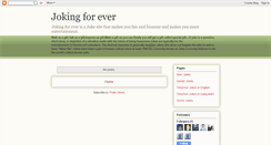 Desktop Screenshot of jokingforever.blogspot.com
