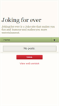 Mobile Screenshot of jokingforever.blogspot.com