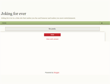 Tablet Screenshot of jokingforever.blogspot.com