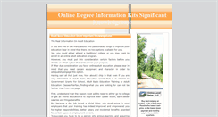 Desktop Screenshot of onlinedegreeinformationkits.blogspot.com