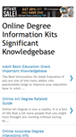 Mobile Screenshot of onlinedegreeinformationkits.blogspot.com