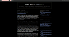 Desktop Screenshot of freefindmissingpeople.blogspot.com