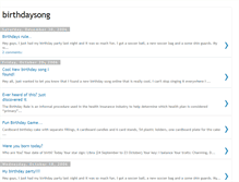 Tablet Screenshot of birthdaysongblog.blogspot.com