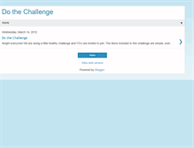 Tablet Screenshot of dothechallenge.blogspot.com