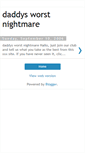 Mobile Screenshot of daddys-worst-nightmare.blogspot.com