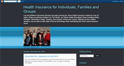 Desktop Screenshot of layandwilliamshealthinsurance.blogspot.com