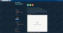 Desktop Screenshot of lomejornuncahecho.blogspot.com
