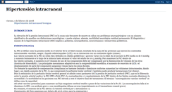 Desktop Screenshot of hipertensionintracraneal.blogspot.com