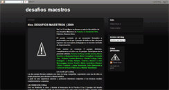 Desktop Screenshot of desafiosmaestros.blogspot.com