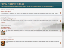 Tablet Screenshot of familyhistoryfindings.blogspot.com