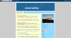 Desktop Screenshot of canariashoynoticias.blogspot.com