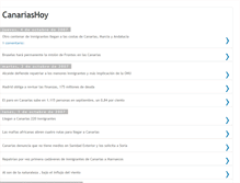 Tablet Screenshot of canariashoynoticias.blogspot.com