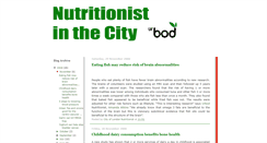 Desktop Screenshot of nutritionistincityoflondon.blogspot.com