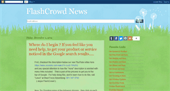 Desktop Screenshot of flashcrowdblog.blogspot.com