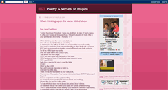 Desktop Screenshot of poetryandversestoinspire.blogspot.com