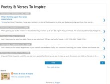 Tablet Screenshot of poetryandversestoinspire.blogspot.com