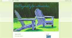 Desktop Screenshot of cottagestylethreads.blogspot.com