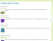 Tablet Screenshot of cottagestylethreads.blogspot.com