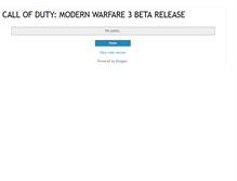 Tablet Screenshot of cod3-beta-release.blogspot.com