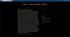 Desktop Screenshot of limaylasmujeresnoche.blogspot.com