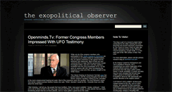 Desktop Screenshot of exopoliticalobserver.blogspot.com