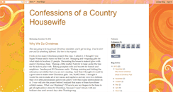 Desktop Screenshot of confessionsofacountryhousewife.blogspot.com