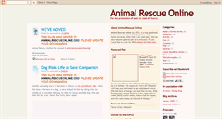 Desktop Screenshot of animalrescueonline.blogspot.com