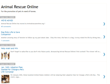 Tablet Screenshot of animalrescueonline.blogspot.com