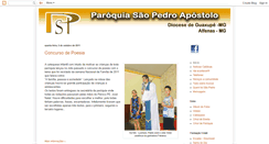 Desktop Screenshot of paroquiasaopedroalfenas.blogspot.com