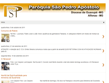 Tablet Screenshot of paroquiasaopedroalfenas.blogspot.com