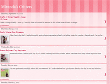 Tablet Screenshot of mirandascritters.blogspot.com