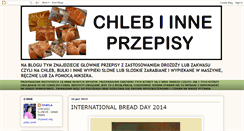 Desktop Screenshot of chleb-i-inne-przepisy.blogspot.com