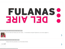 Tablet Screenshot of fulanasdelaire.blogspot.com