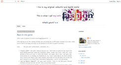 Desktop Screenshot of mysatis-fashion.blogspot.com