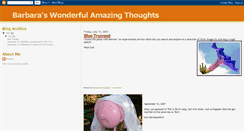 Desktop Screenshot of barbaraswonderfulamazingthoughts.blogspot.com