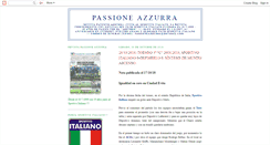 Desktop Screenshot of passione-azzurra.blogspot.com