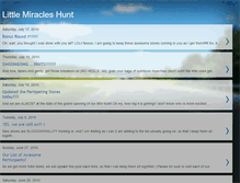 Tablet Screenshot of littlemiracleshunt.blogspot.com