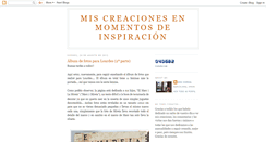 Desktop Screenshot of creacionesenmomentosdeinspiracion.blogspot.com